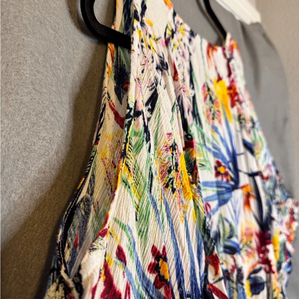 Floral Cold Shoulder Women's Top - Picture 3 of 6
